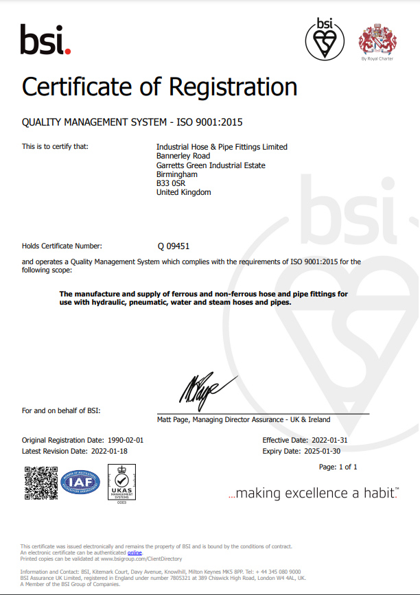 bsi certificate